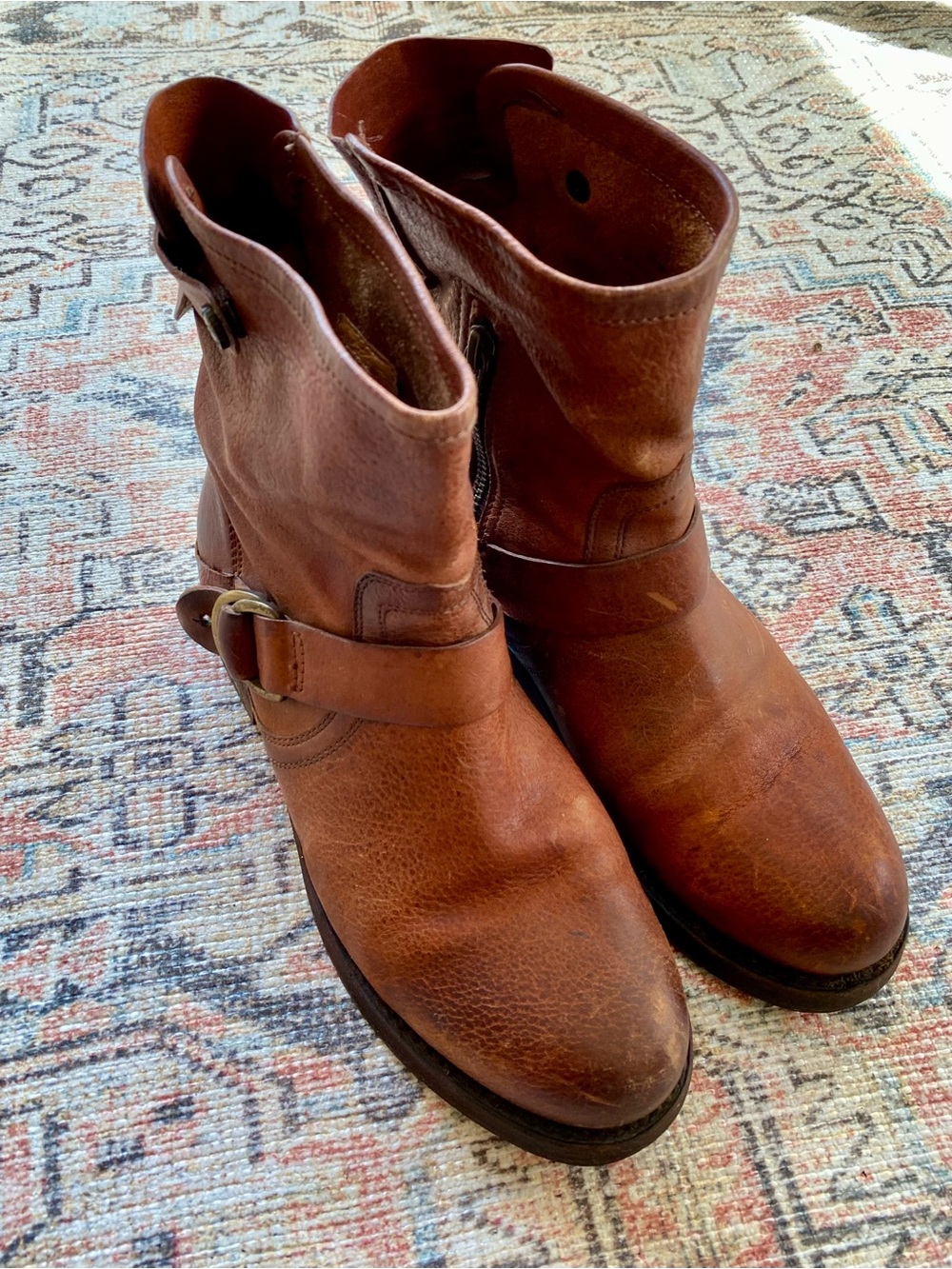OLUKAI 20254 WOMEN'S NAHUKU SHORT LEATHER BOOT - 7 Cognac Brown - Picture 3 of 11
